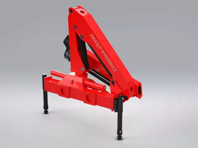 Loader crane 13t 3D model