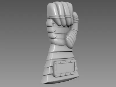 Iron hand Bas-Relief 3D model