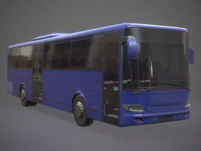 City Bus Game Ready Low-poly 3D model