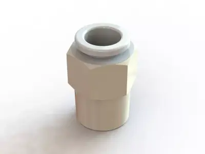 Conexao Rapida SMC KQ2H08 02A Quick Connection 3D model