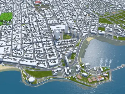 Montevideo Uruguay 3D model