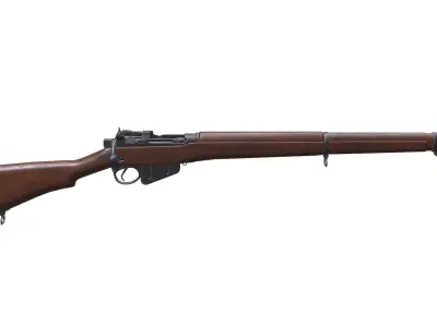 Lee Enfield MK1 Low-poly PBR Free low-poly 3D model