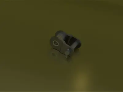 Roller chain rs 60 and link 3D model