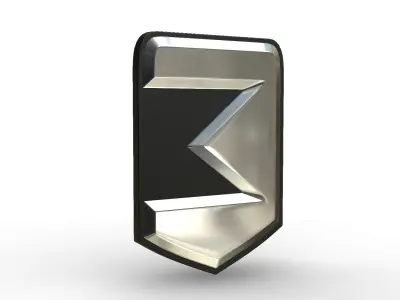 Zaz Logo 3D model by 3dlogoman