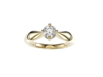 Solitaire rings blgar style 3D print model