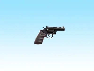 Colt Kodiak Revolver Modeling 3D Low-poly 3D model