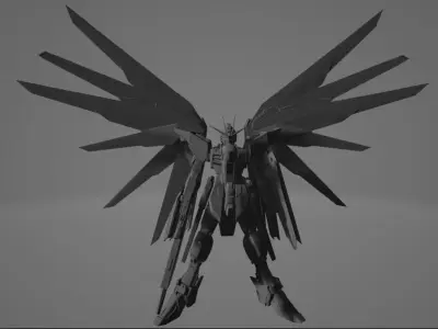 GUNDAM STRIKE FREEDOM FIGURE 3D model