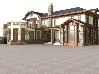 Villa house 3D model