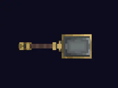 Voxel Hammer 1 - 3D Lowpoly Weapons Low-poly 3D model