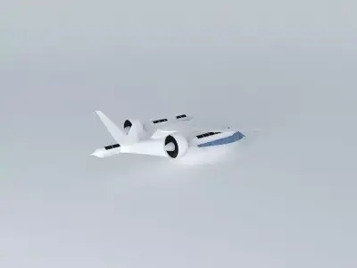 ARGO AIRCRAFTS A 900 Blade in flight whiteblue 3D model