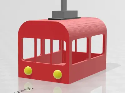 Simple Cable Car 3D print model