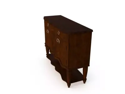 Liberty Furniture Cotswold Buffet in Cinnamon 3D model
