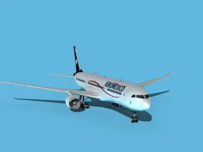 Boeing 787-9 Aero Mexico 1 3D model