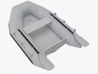 Rafting Boat 3D model