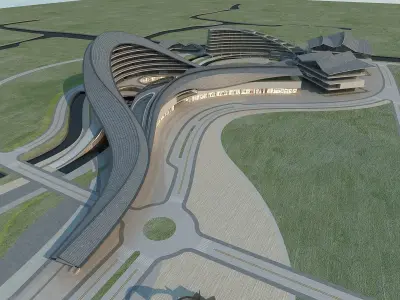 Futuristic Skyscraper 2 3D model