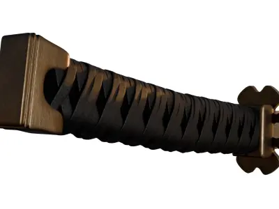 Darkbolt Katana Sword 3D model