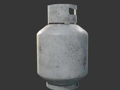 Low poly propane cylinder Free low-poly 3D model