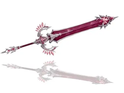 Royal Guard Heavy Sword Low-poly 3D model