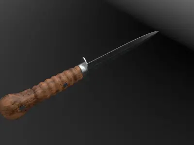 Dutch 1917 Model Storm Dolk Low-poly 3D model