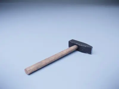 Hammer Low-poly 3D model