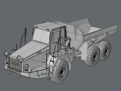 Articulated Dump Truck Komatsu HM300-2 3D model