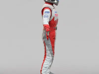 Racing Driver Toyota 3D model