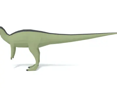 Low Poly Cartoon Dysalotosaurus Dinosaur  Low-poly 3D model