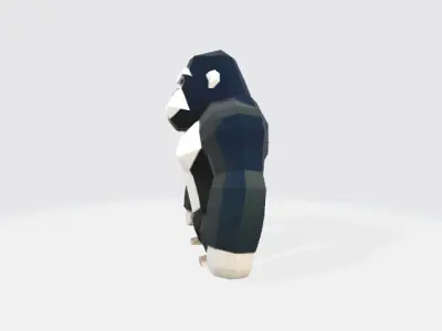 Lowpoly gorilla Low-poly 3D model purchase