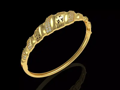 Art Deco Bracelet 45 3D print model