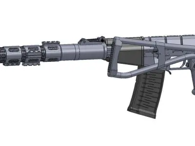 AS Val GRAU 6P30 Low-poly 3D model