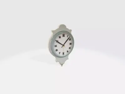 Wall Clock 2 Low-poly 3D model
