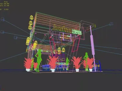 Exhibition - Area - 9X6-3DMAX2009-087 3D model