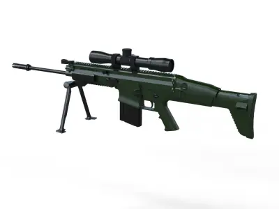 Sniper rifle weapon 3d model game 3D model