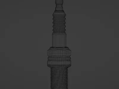 Spark plug Low-poly 3D model by DJ-Games