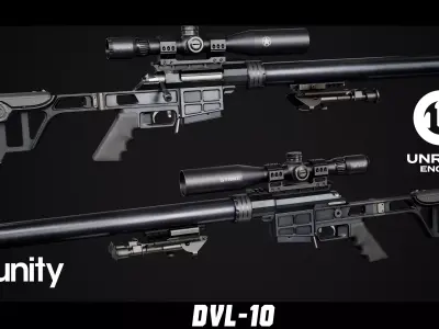 DVl 10 Low-poly 3D model