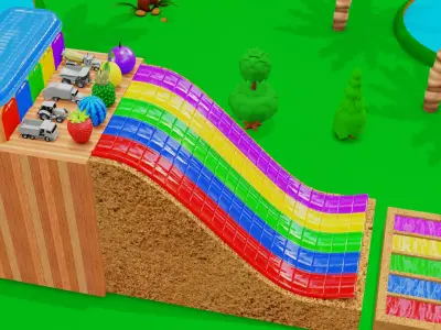 Vehicles Broken the fruits 3D model