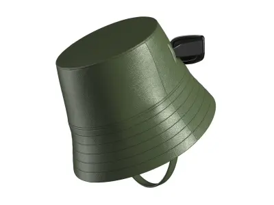 Bucket with Sunglasses 3D model