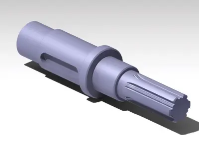 Shaft stainless steel tool Free 3D model