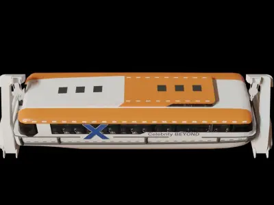 Tender Cruise Ship  Low-poly 3D model