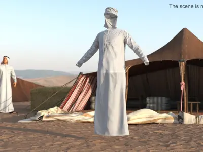  Omani Thobe with Keffiyeh 