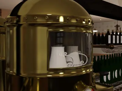 Espresso Machine - Blue Angel 3D model