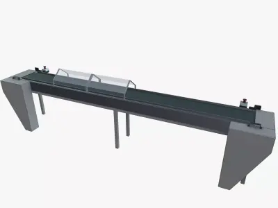 Conveyor belt Low-poly 3D model order
