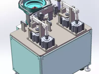 Automatic bending machine for small spindles 3D model