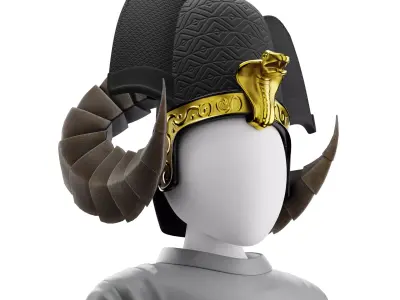 Pharaoh Hat 01 - SciFi Character Design Low-poly 3D model Low-poly 3D model