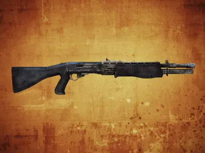 SPAS-12 Shotgun Low-poly 3D model buy