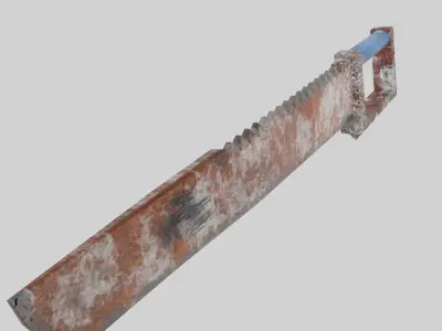 Rust-Sword Low-poly 3D model