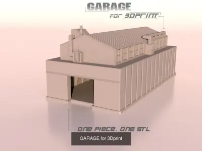 A set of parts to build a factory  for 3Dprint 3D Model Pack