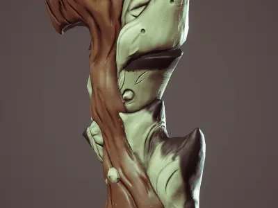 Homemade blade Low-poly 3D model