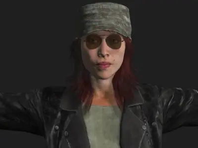 Survival Girl 3D Model Free 3D model