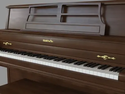 Baldwin Vintage Piano 3D model